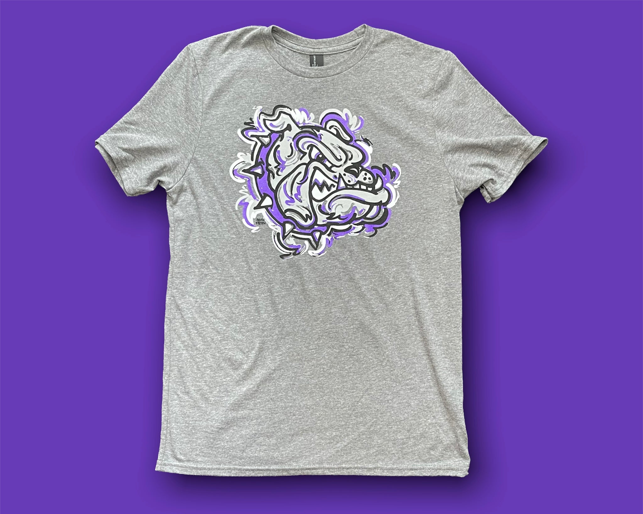 Brownsburg Indiana Bulldog Youth Tee by Justin Patten