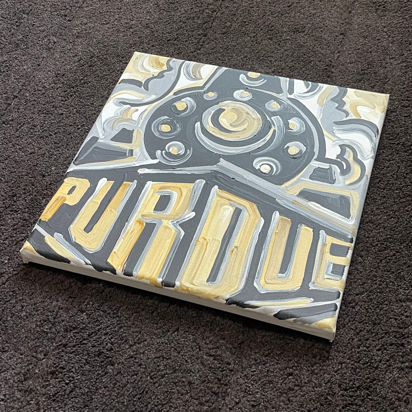 Purdue University Painting by Justin Patten 12x12 (Custom Painting)