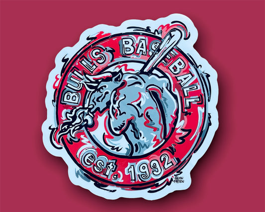 Indiana Bulls Mascot Sticker by Justin Patten